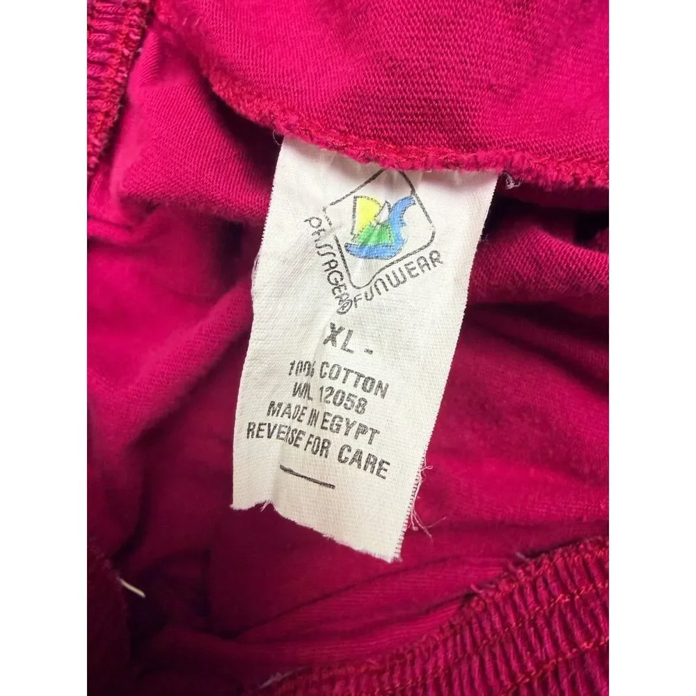 Vintage 90s Passage Sportswear XL Red Graphic Baggy Basketball Shorts